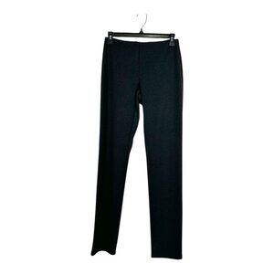 Eileen Fisher Black Gray Pull On Legging Pants
